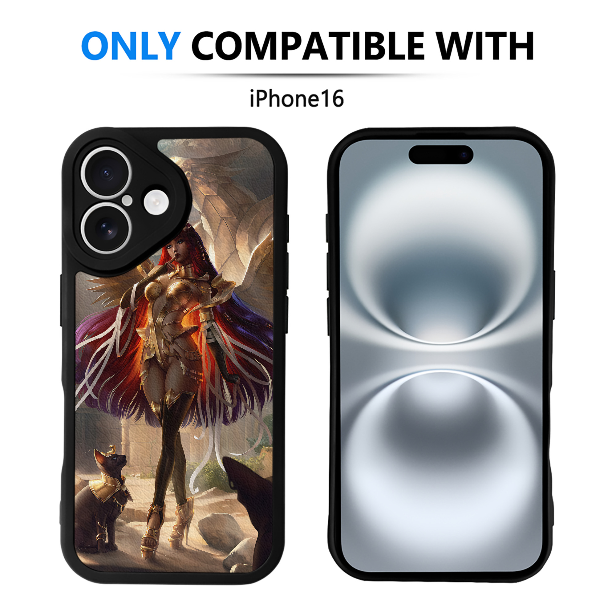 （画像用） 遊☆戯☆王 Yu-Gi-Oh! 【iPhone 16シリーズ対応】シリコンスマホケース（レザー調） 材質：シリコン